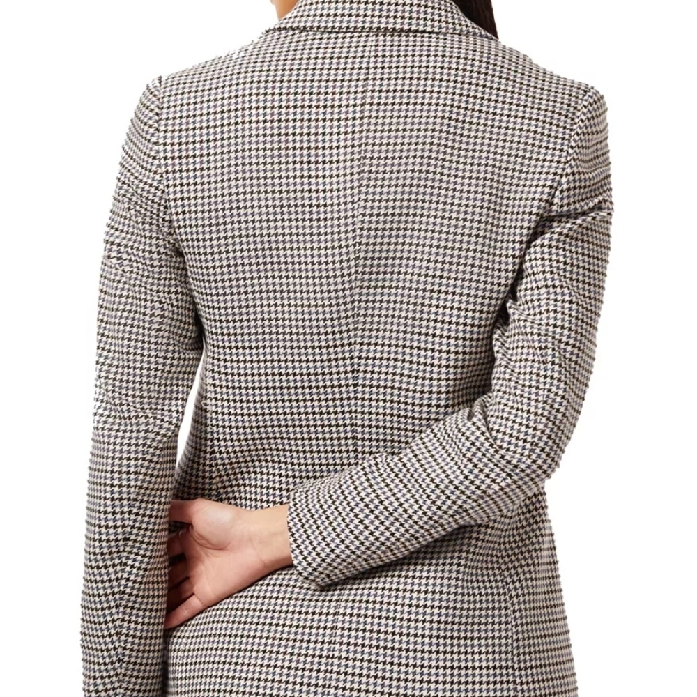 JONES NEW YORK Black White and Blue Houndstooth Blazer Size XL - Picture 11 of 12